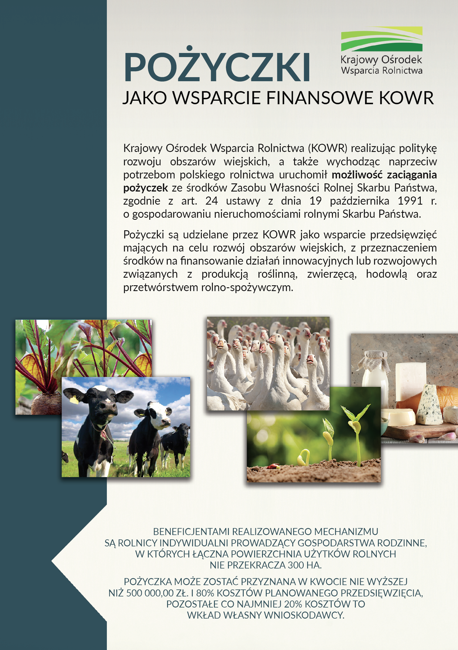 Pożyczki jako wsparcie finansowe KOWR